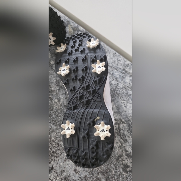 Adidas White and Black Golf Shoes - Picture 4 of 6